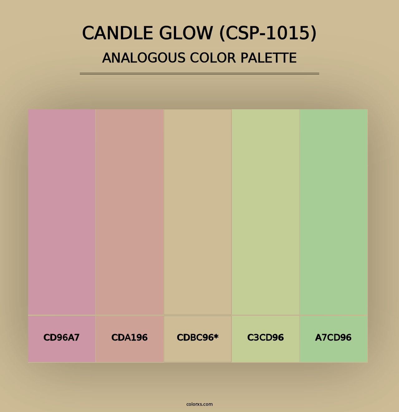 Candle Glow (CSP-1015) - Analogous Color Palette