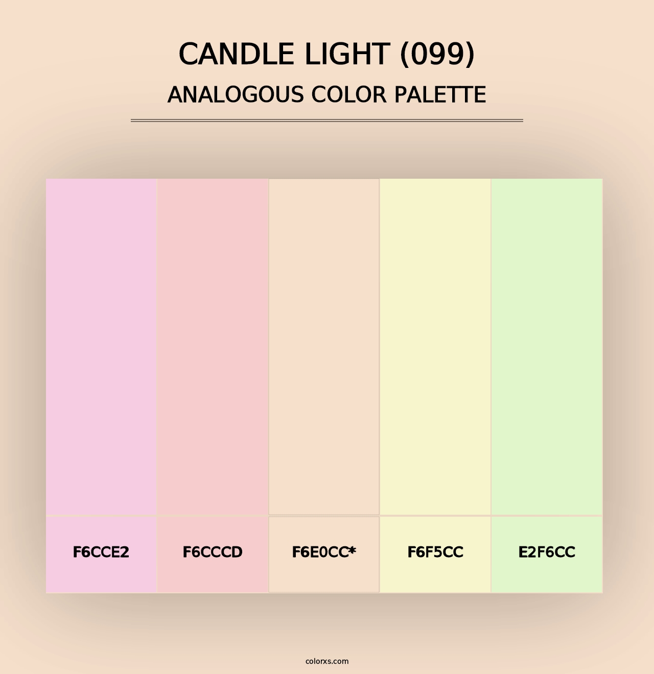 Candle Light (099) - Analogous Color Palette