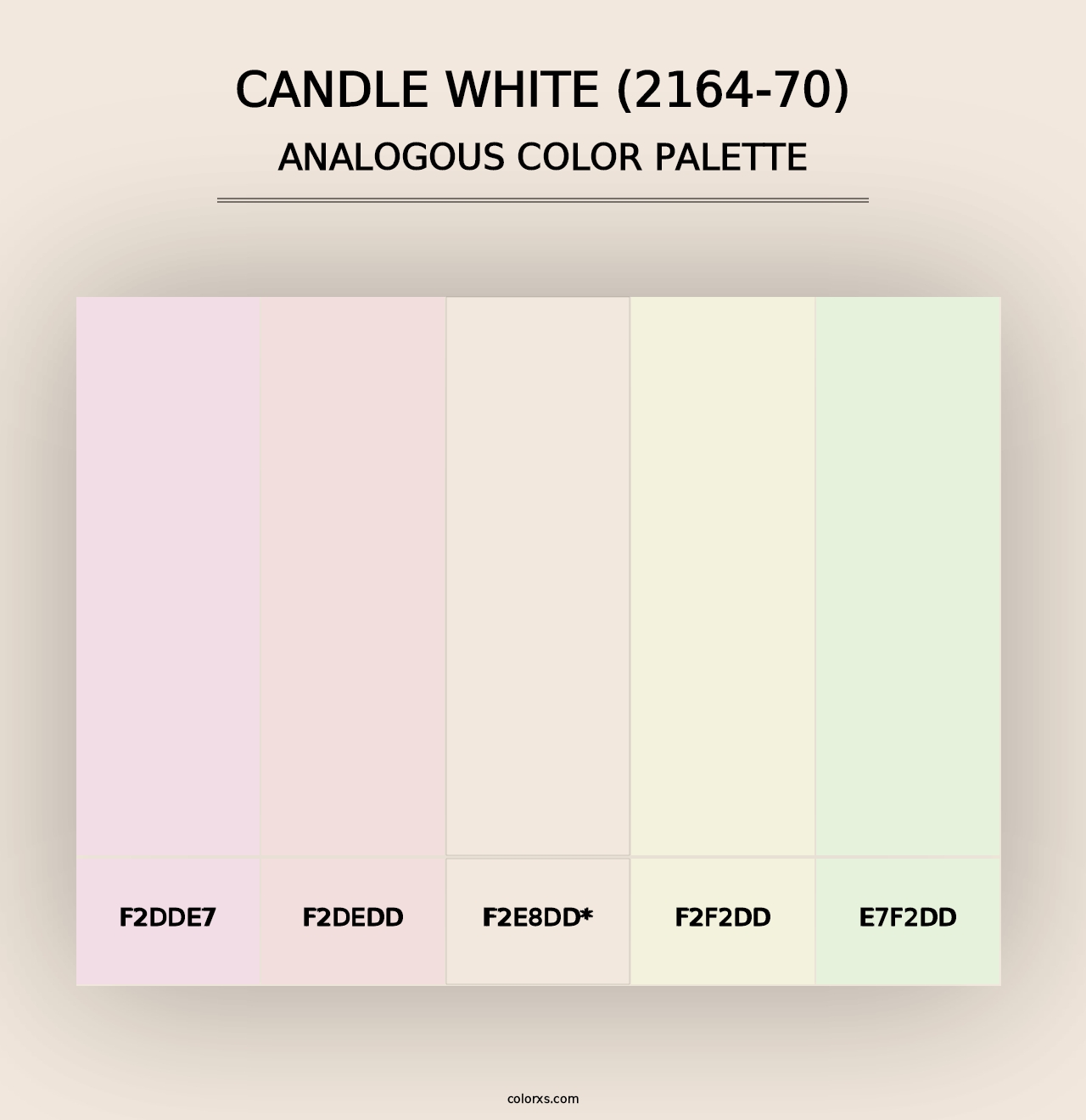 Candle White (2164-70) - Analogous Color Palette