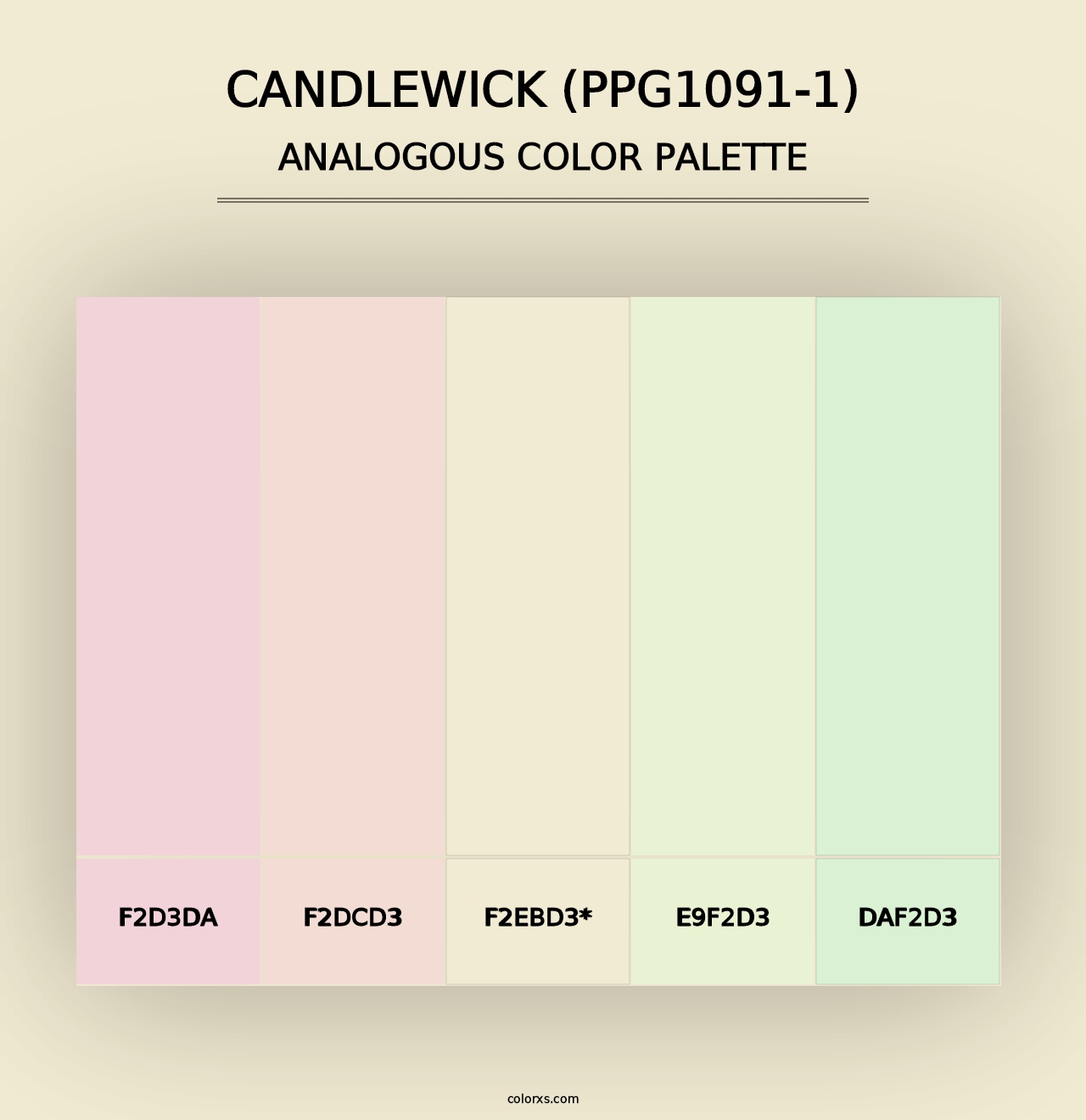 Candlewick (PPG1091-1) - Analogous Color Palette