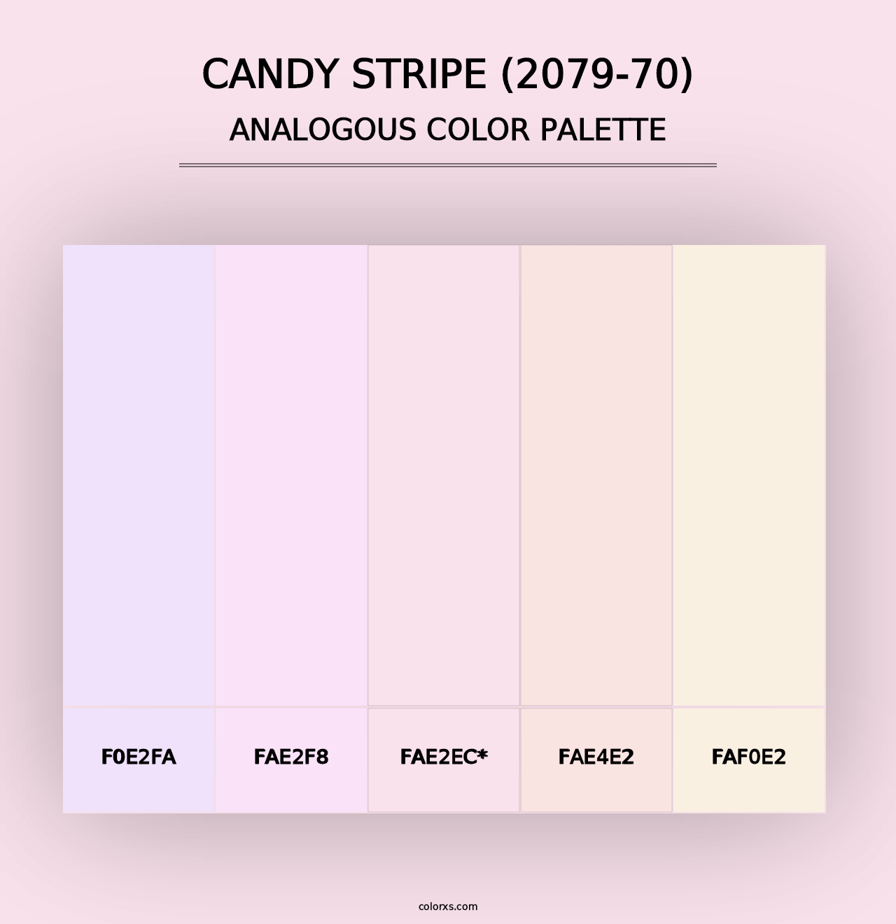 Candy Stripe (2079-70) - Analogous Color Palette