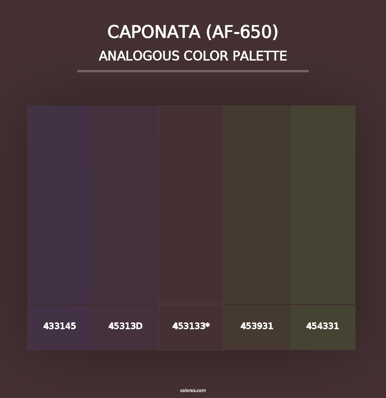 Caponata (AF-650) - Analogous Color Palette