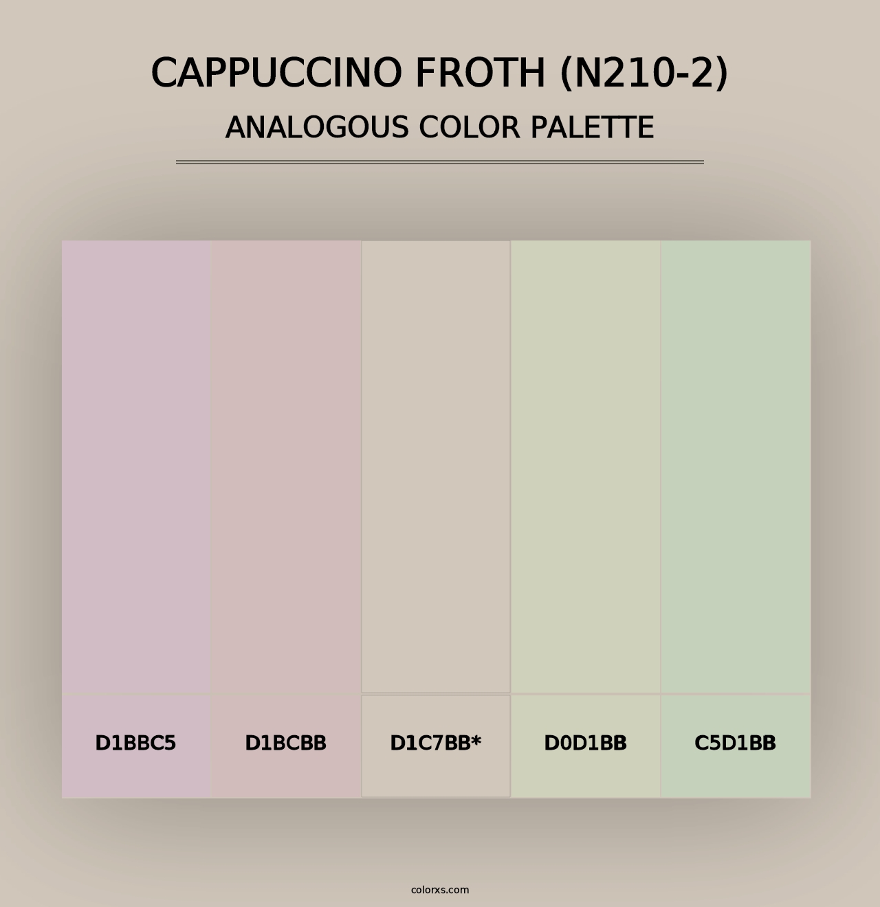 Cappuccino Froth (N210-2) - Analogous Color Palette