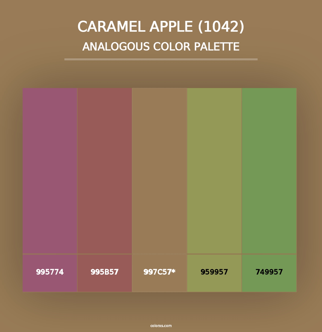 Caramel Apple (1042) - Analogous Color Palette