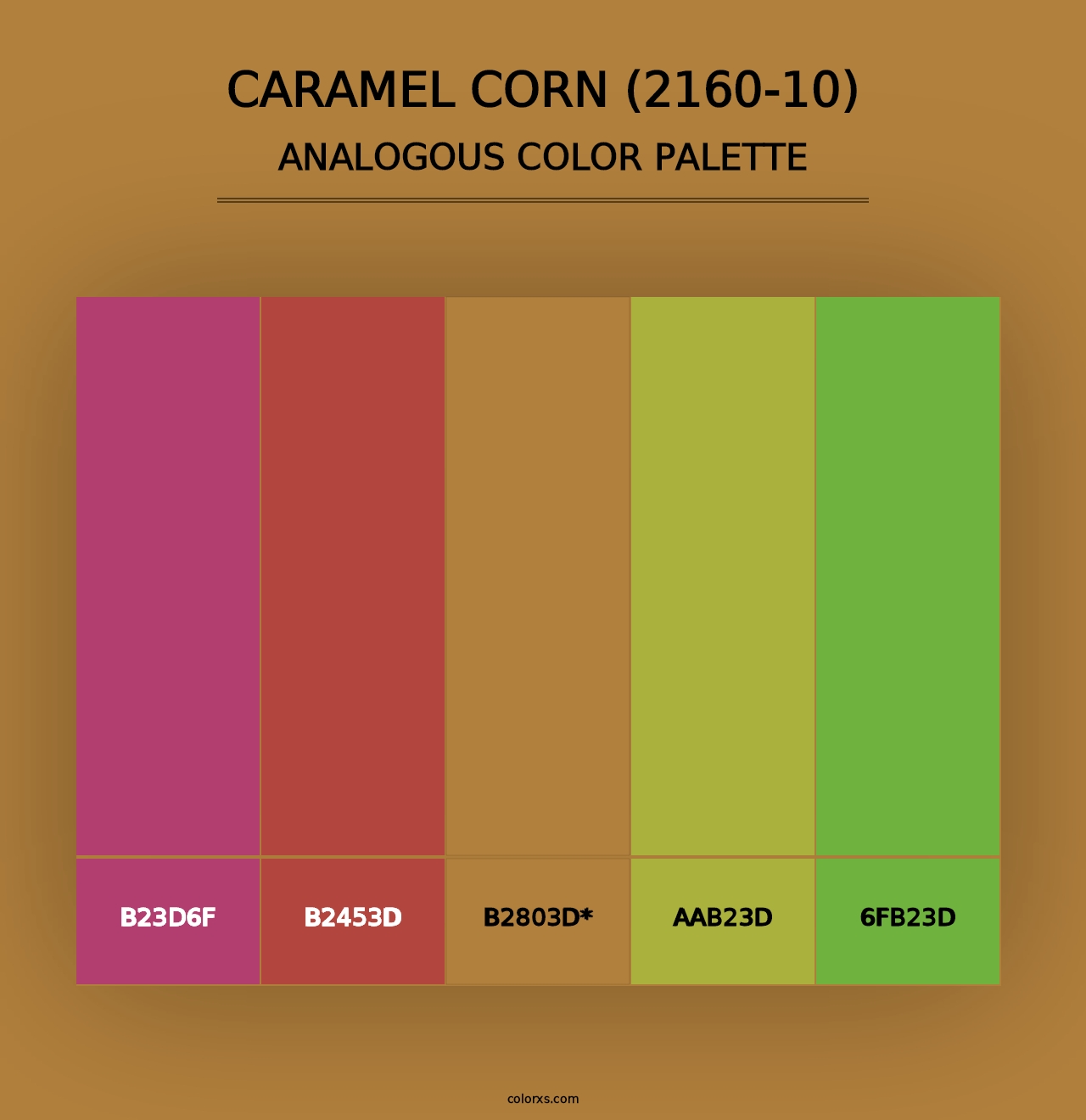 Caramel Corn (2160-10) - Analogous Color Palette