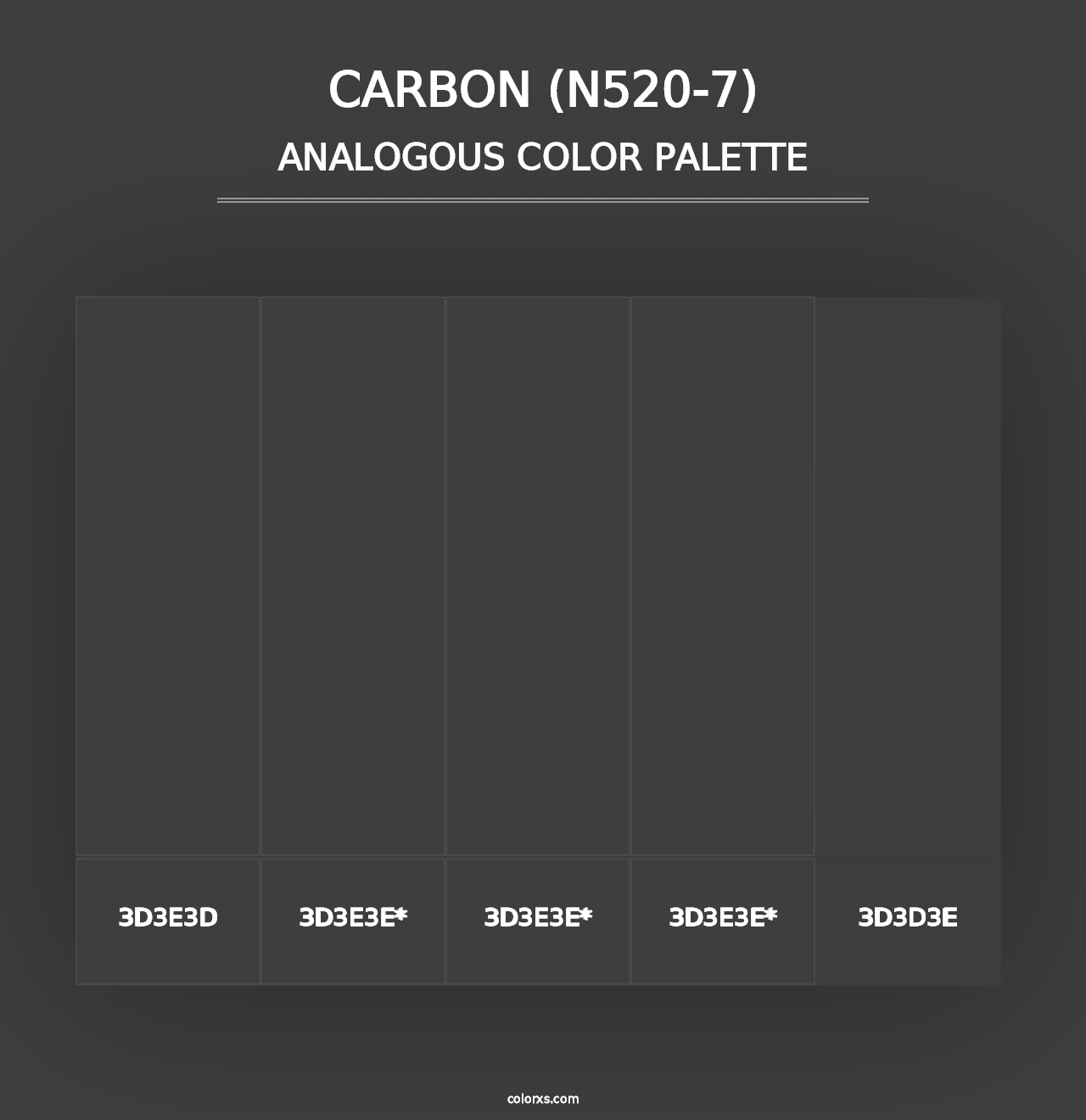 Carbon (N520-7) - Analogous Color Palette