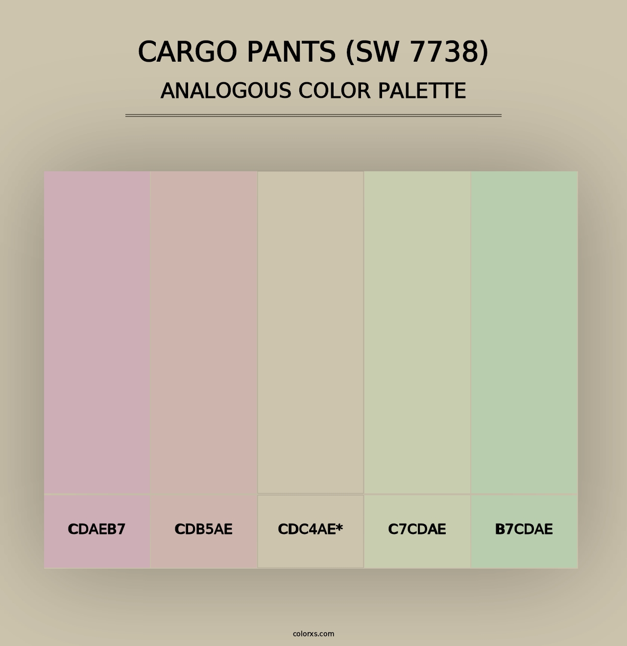 Cargo Pants (SW 7738) - Analogous Color Palette