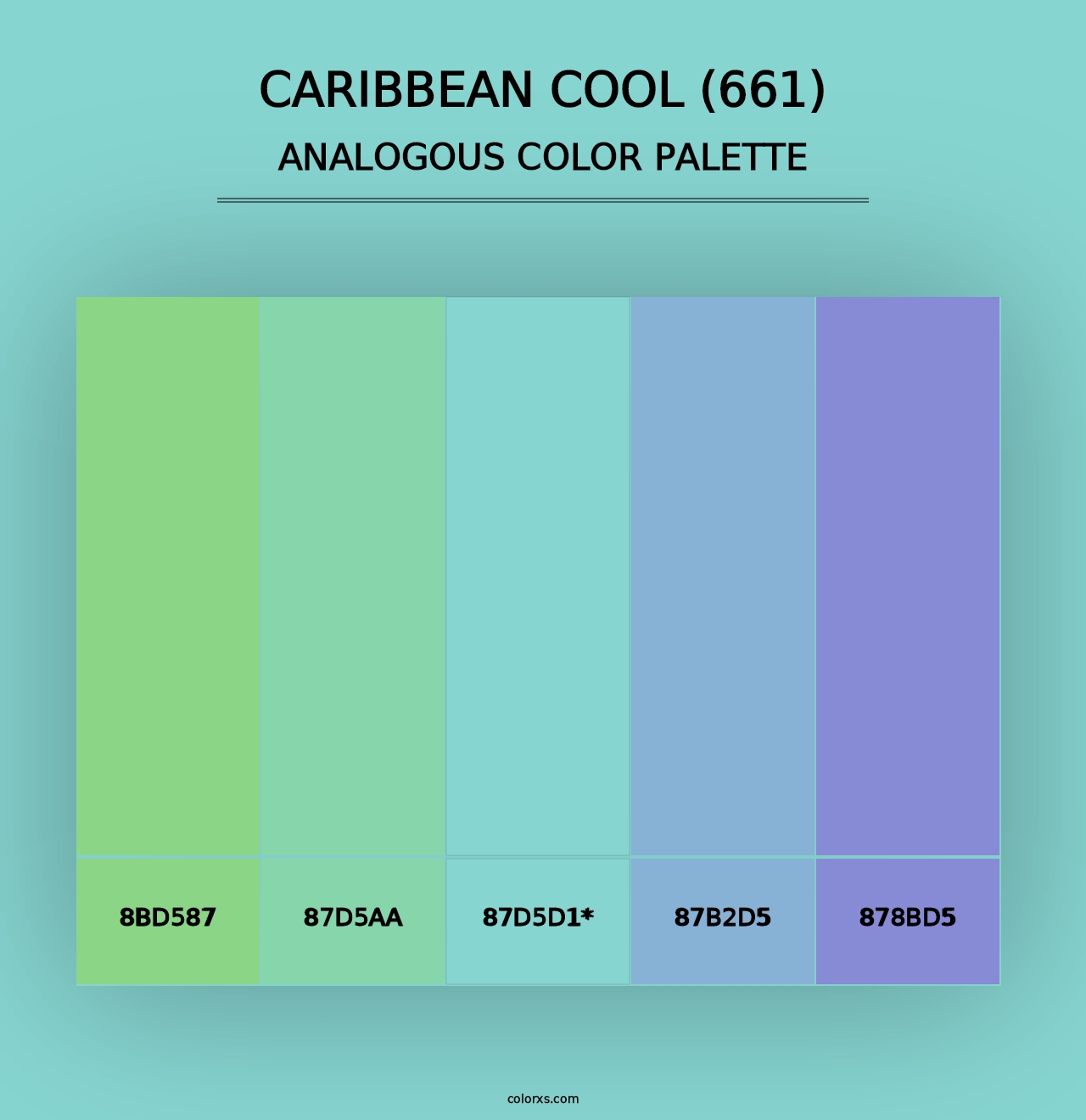 Caribbean Cool (661) - Analogous Color Palette