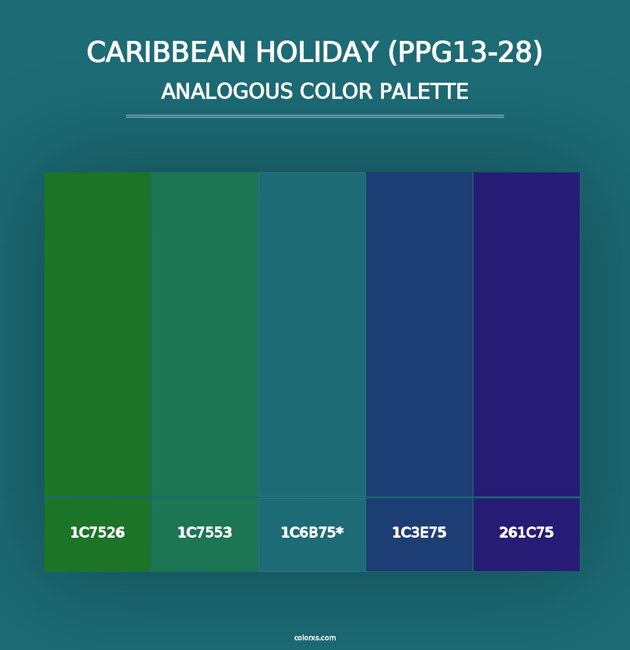 Caribbean Holiday (PPG13-28) - Analogous Color Palette