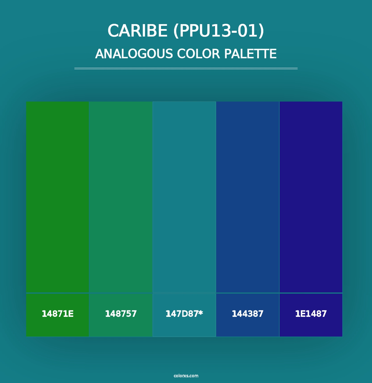 Caribe (PPU13-01) - Analogous Color Palette