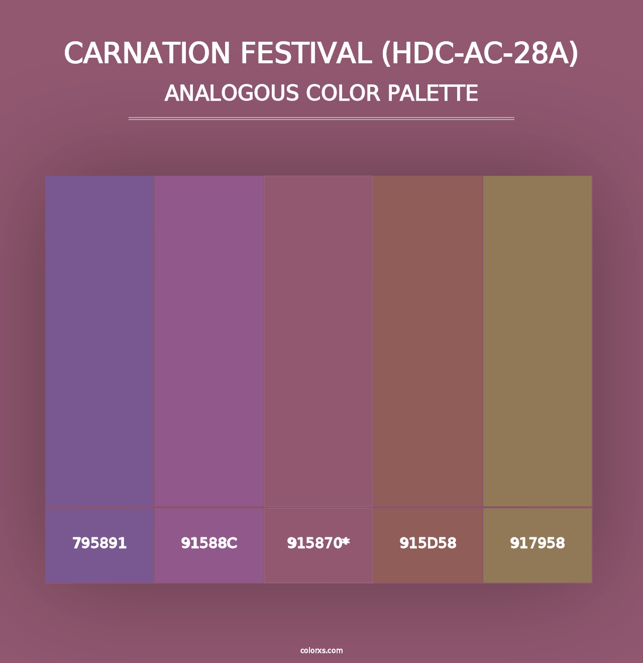 Carnation Festival (HDC-AC-28A) - Analogous Color Palette