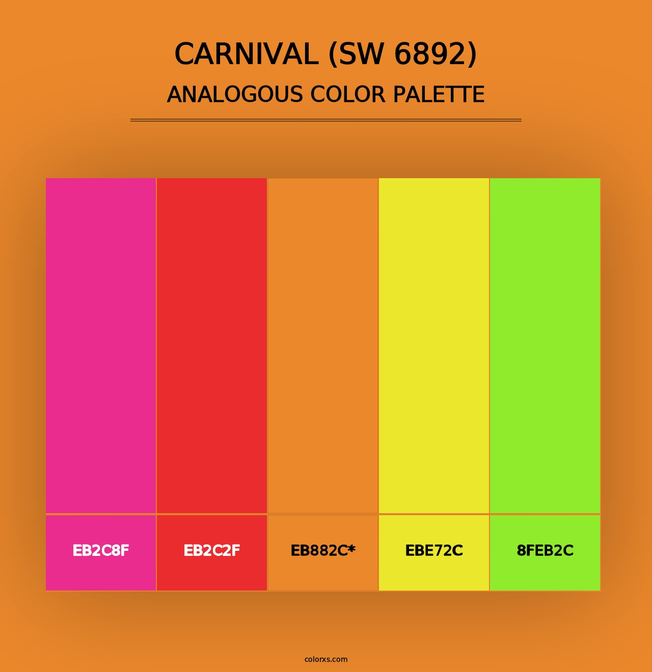 Carnival (SW 6892) - Analogous Color Palette