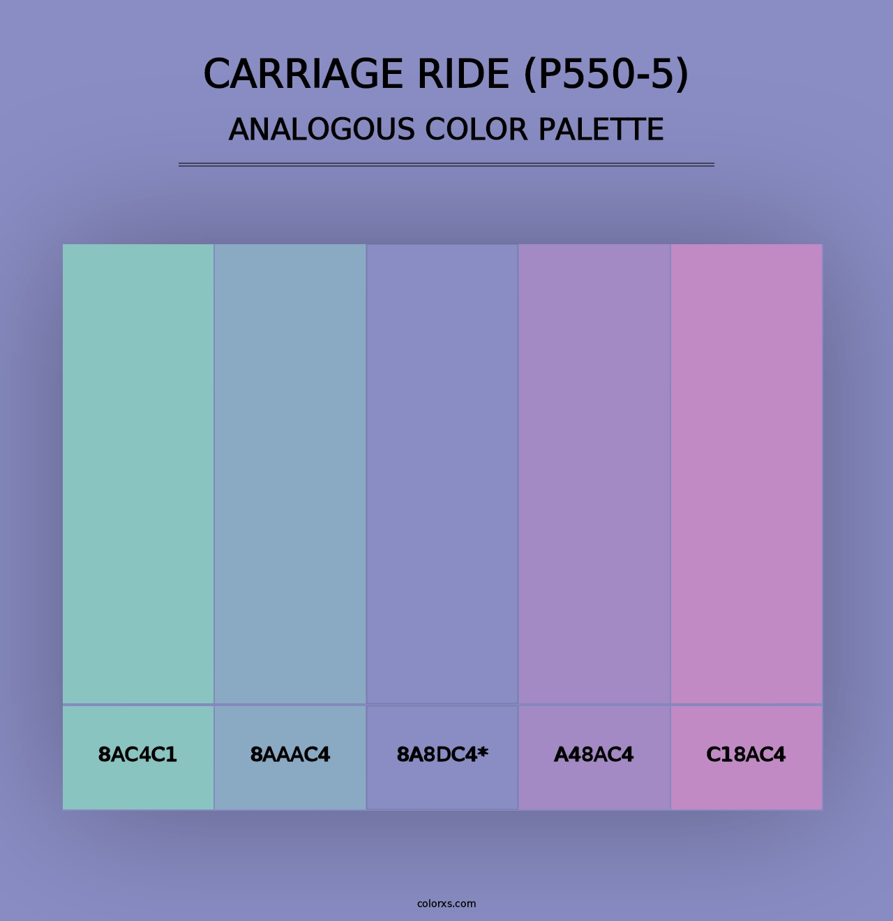 Carriage Ride (P550-5) - Analogous Color Palette