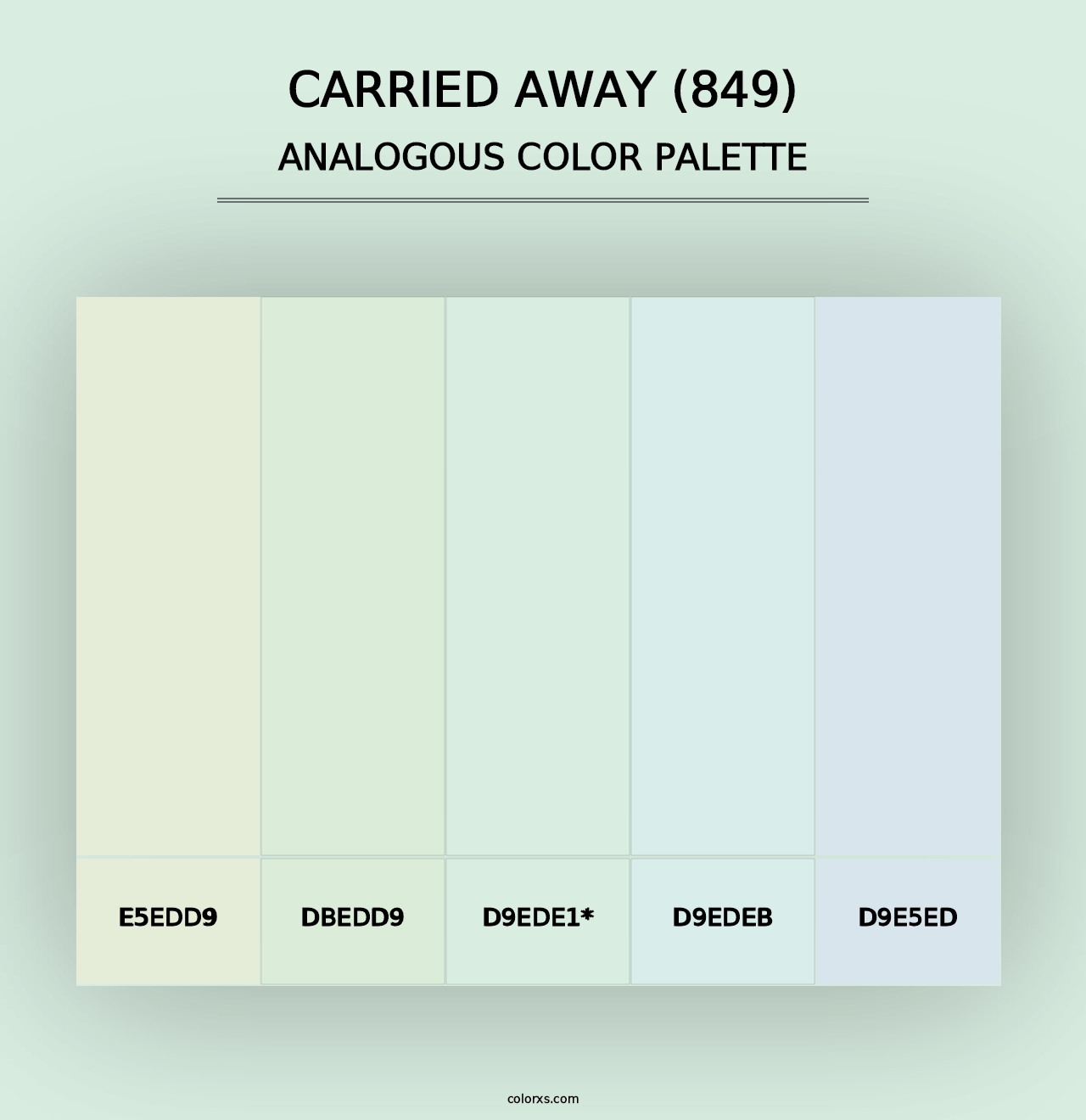 Carried Away (849) - Analogous Color Palette