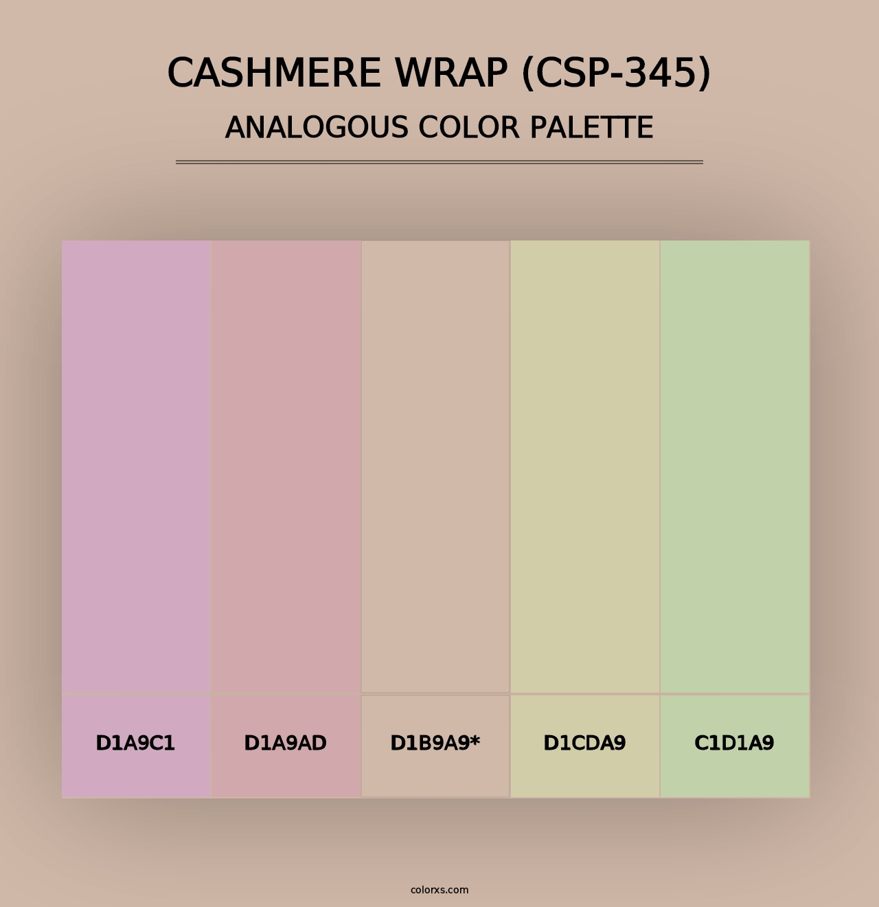 Cashmere Wrap (CSP-345) - Analogous Color Palette