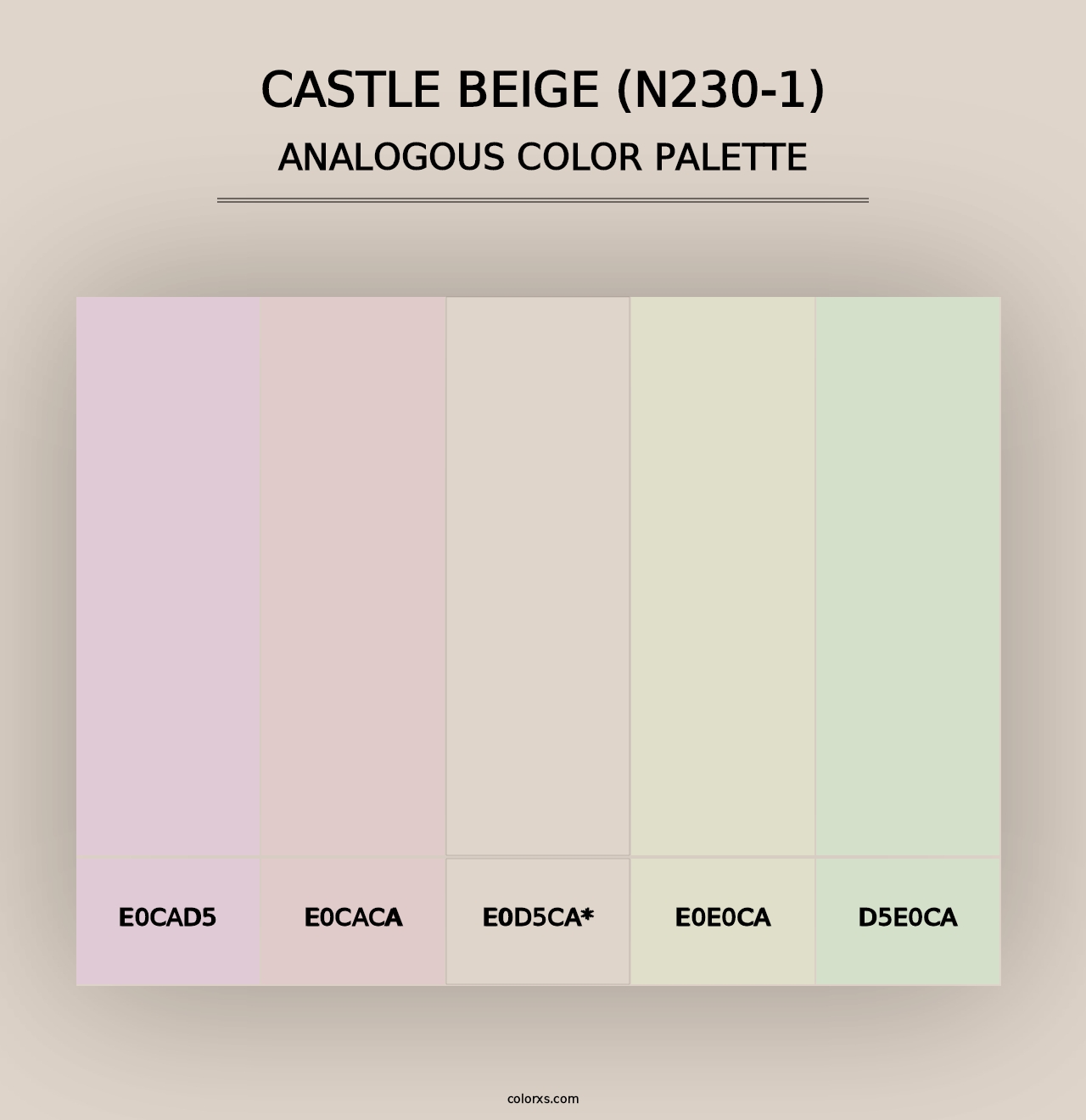 Castle Beige (N230-1) - Analogous Color Palette