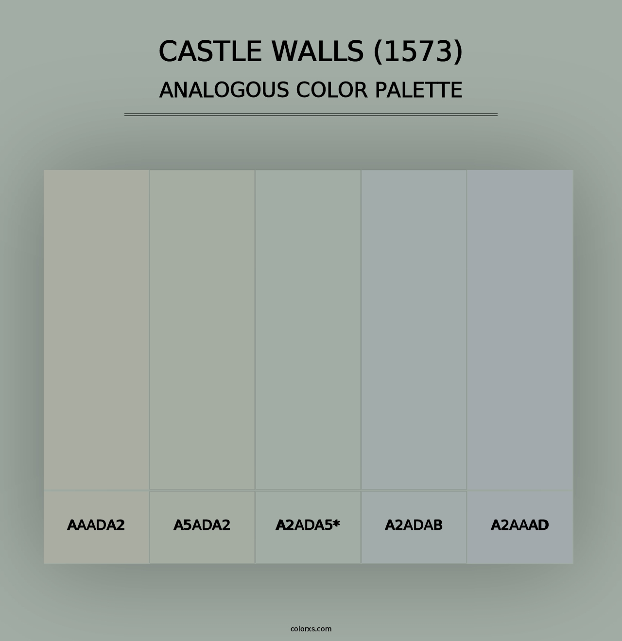 Castle Walls (1573) - Analogous Color Palette