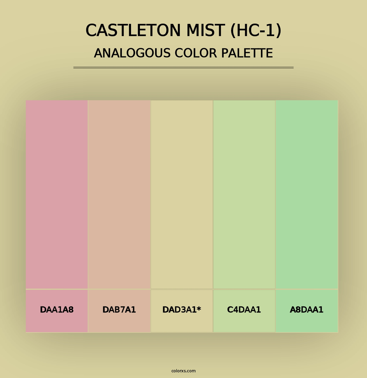 Castleton Mist (HC-1) - Analogous Color Palette