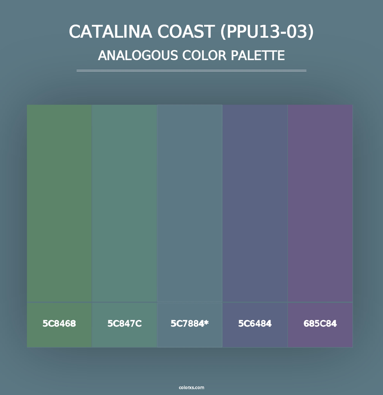 Catalina Coast (PPU13-03) - Analogous Color Palette