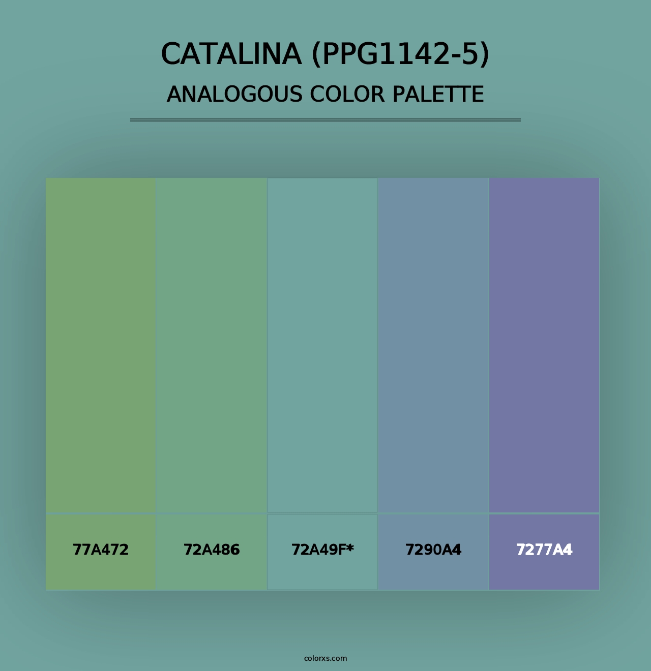 Catalina (PPG1142-5) - Analogous Color Palette