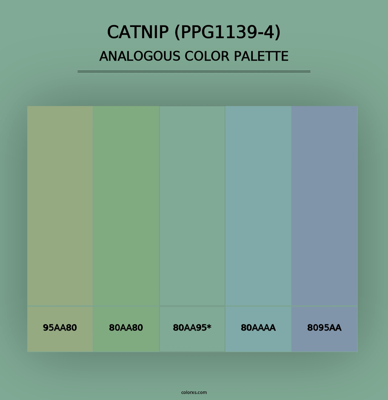 Catnip (PPG1139-4) - Analogous Color Palette