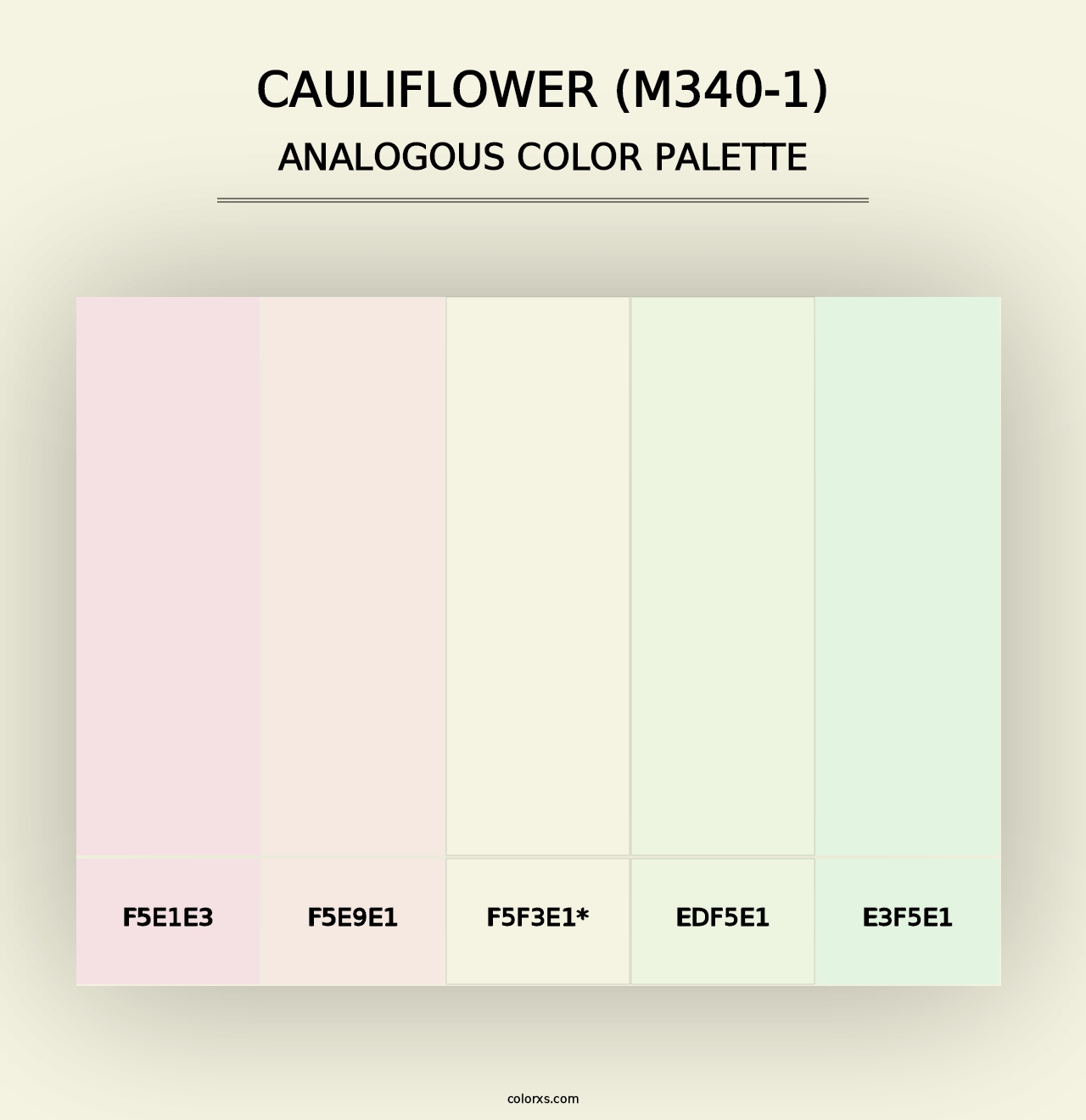 Cauliflower (M340-1) - Analogous Color Palette