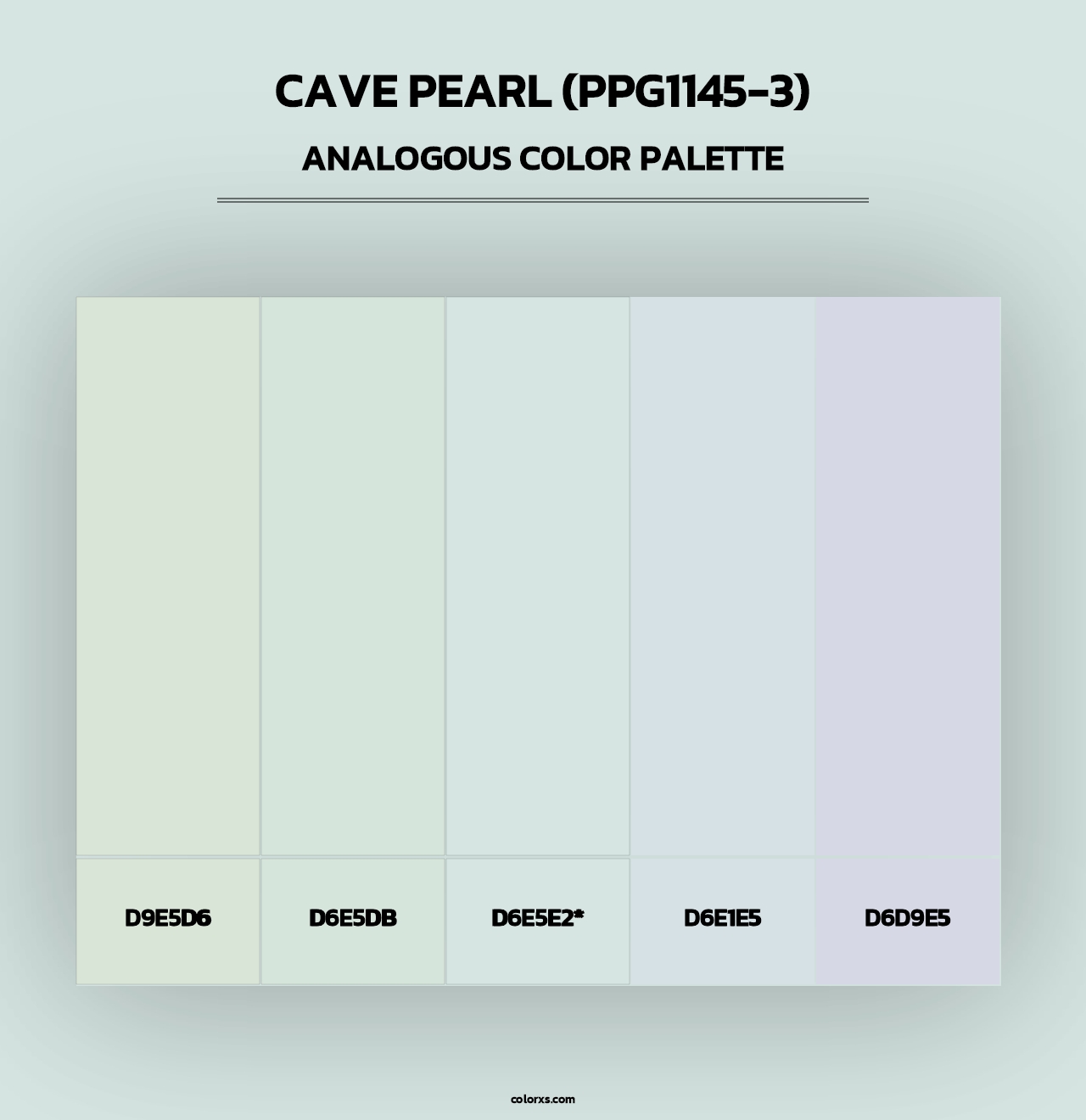 Cave Pearl (PPG1145-3) - Analogous Color Palette