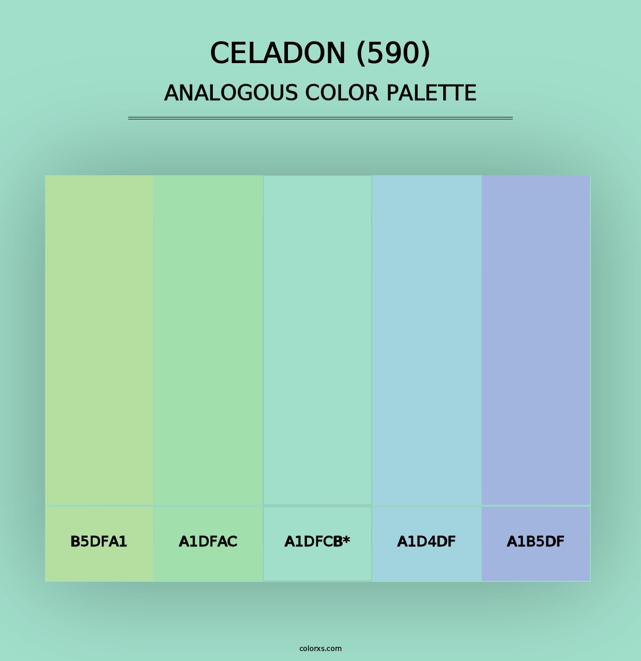 Celadon (590) - Analogous Color Palette