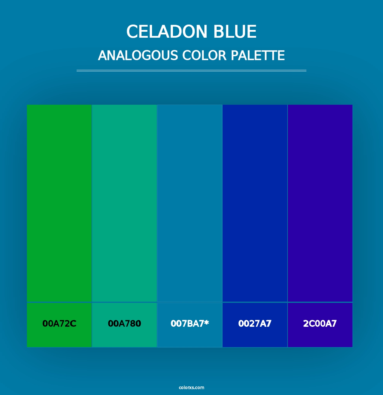 Celadon Blue - Analogous Color Palette