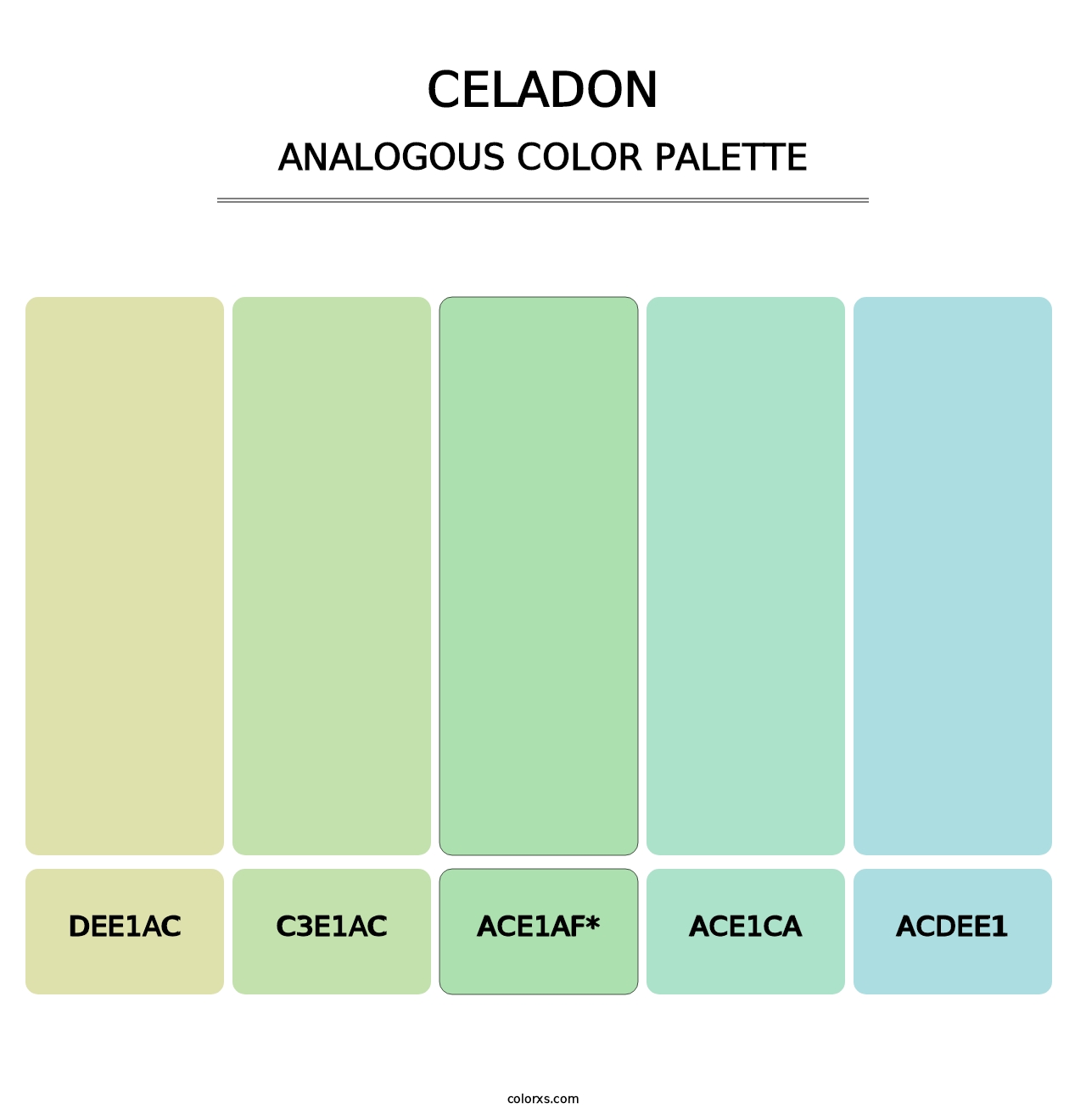 Celadon - Analogous Color Palette