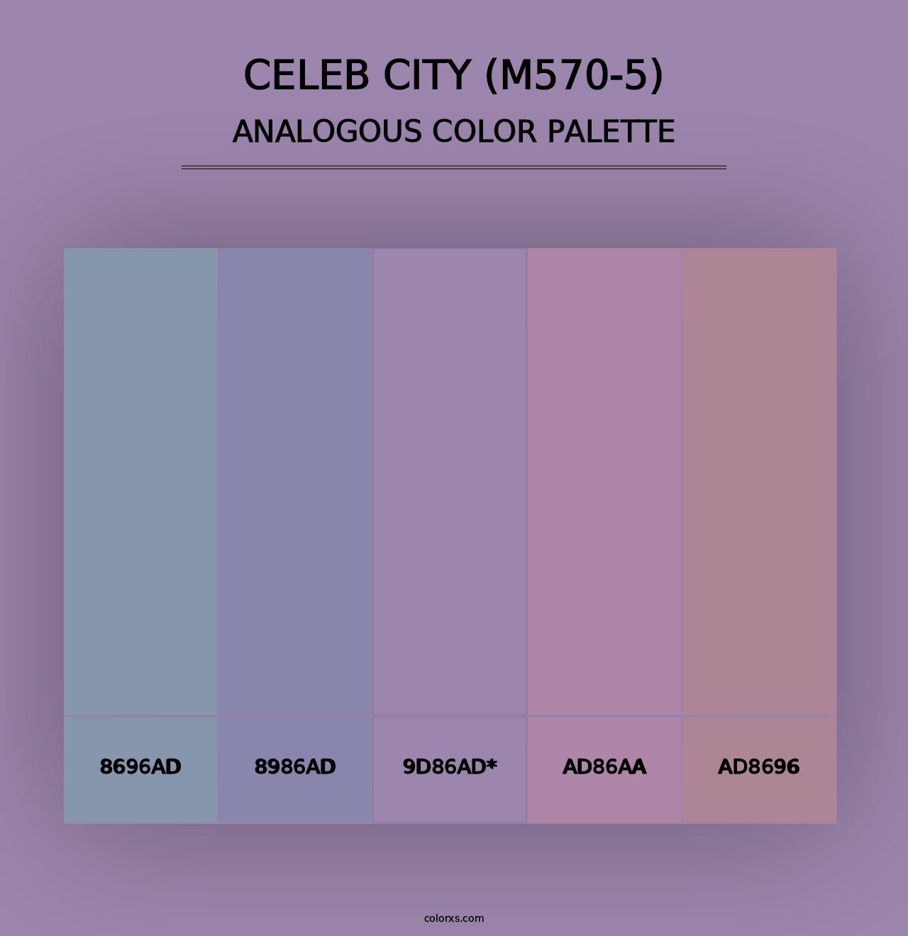 Celeb City (M570-5) - Analogous Color Palette