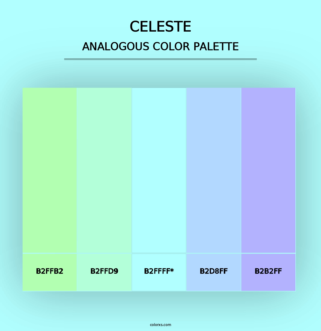 Celeste - Analogous Color Palette