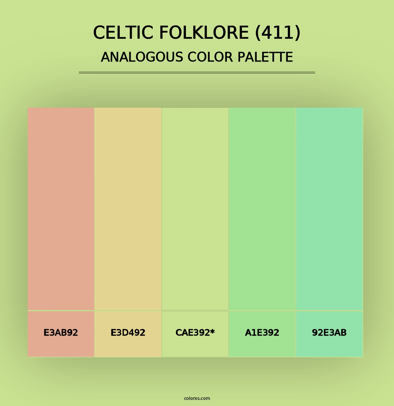 Celtic Folklore (411) - Analogous Color Palette