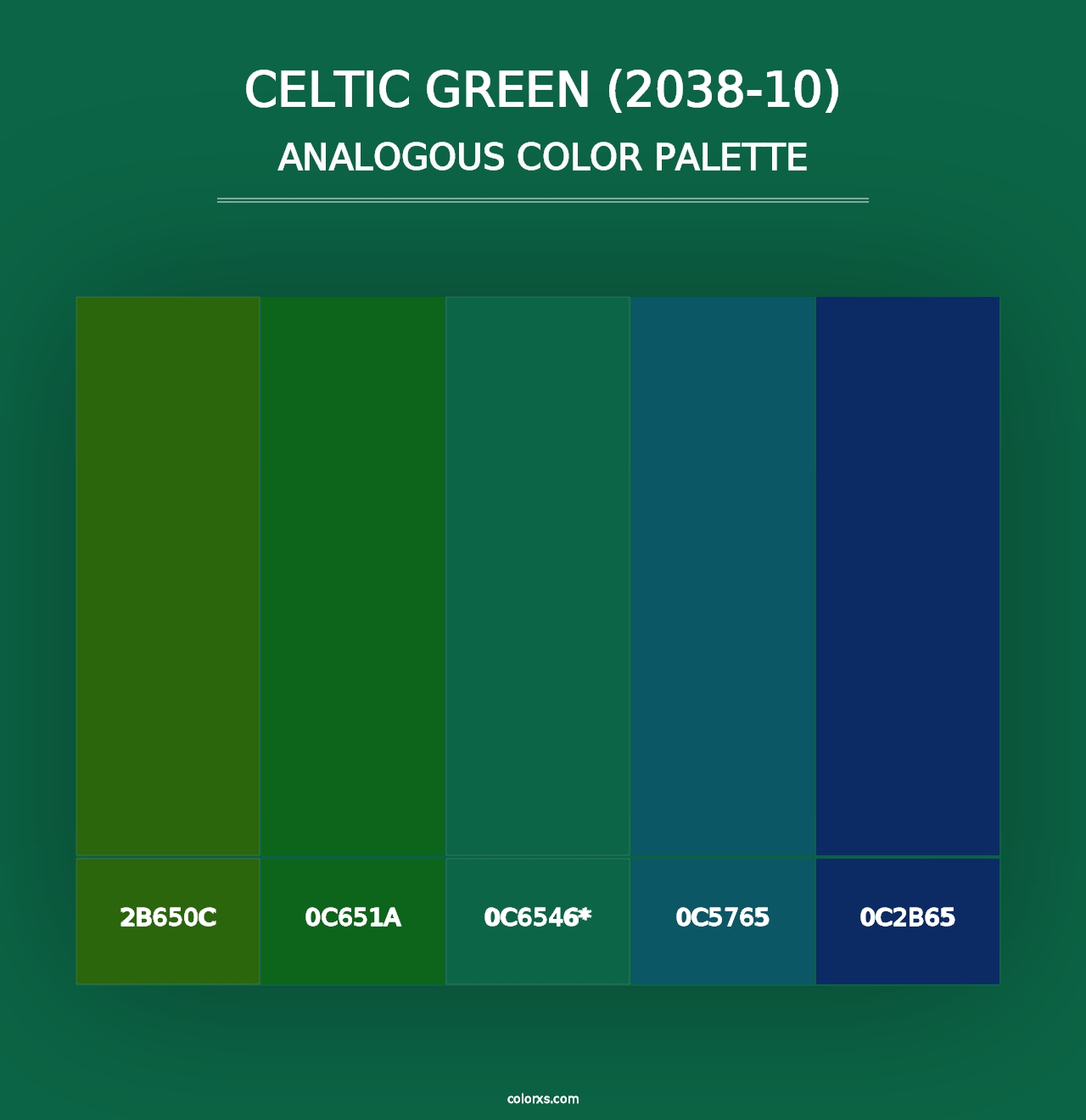 Celtic Green (2038-10) - Analogous Color Palette