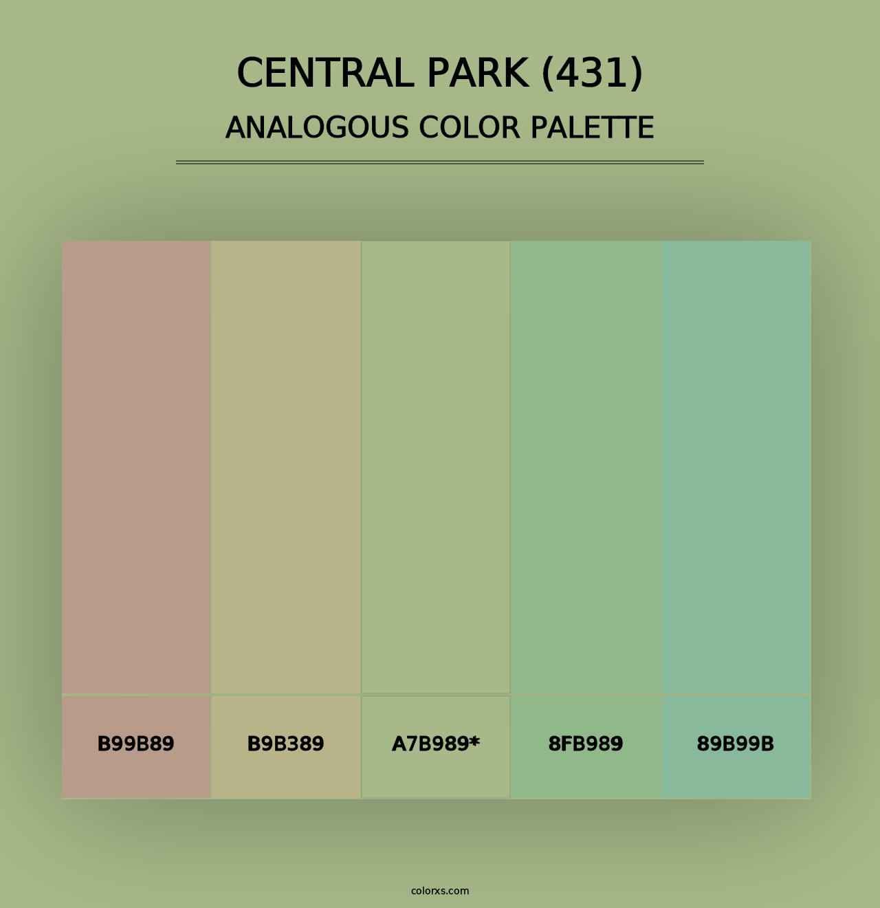 Central Park (431) - Analogous Color Palette