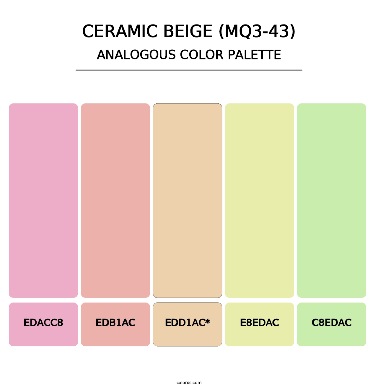 Ceramic Beige (MQ3-43) - Analogous Color Palette