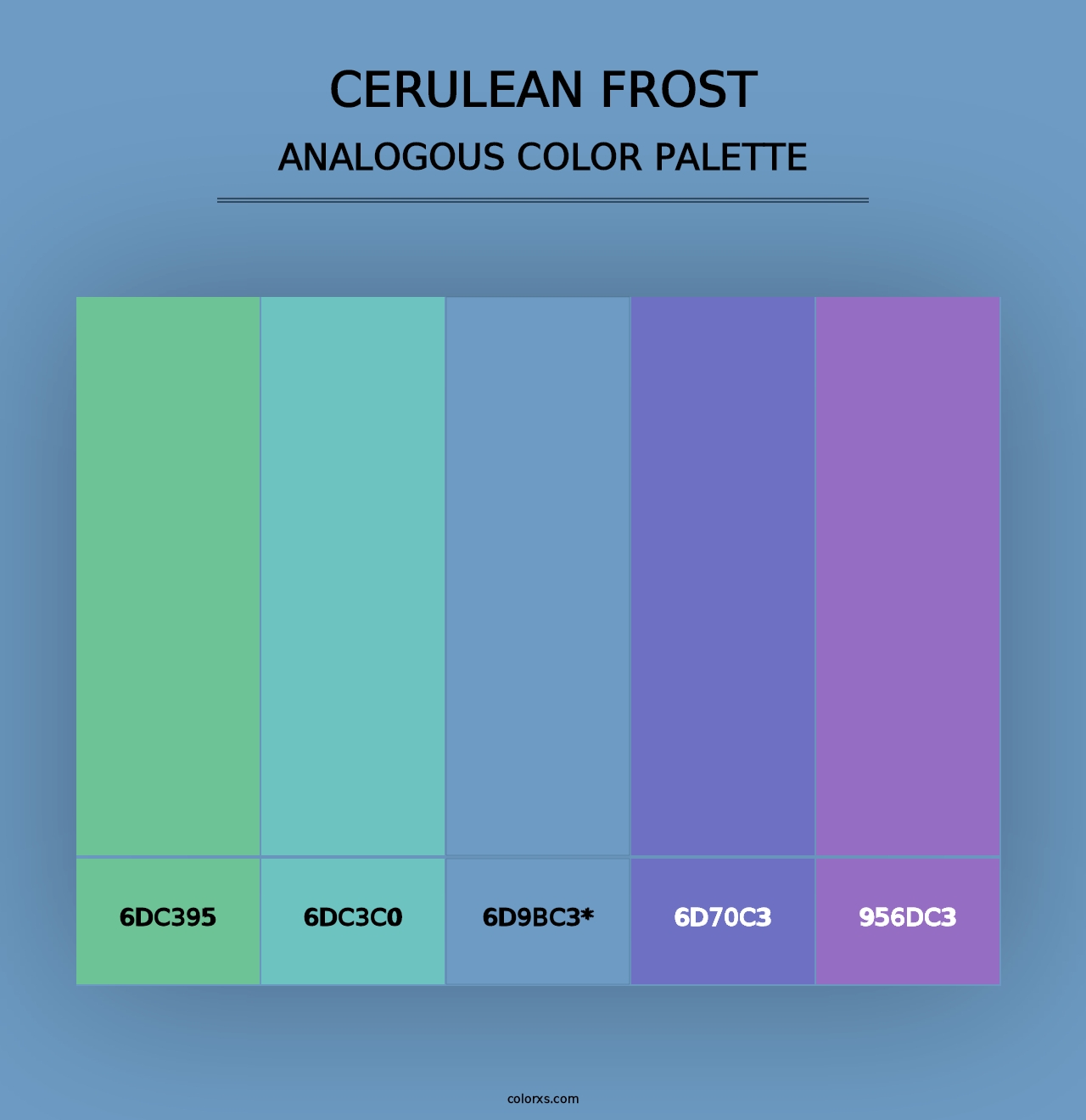 Cerulean Frost - Analogous Color Palette