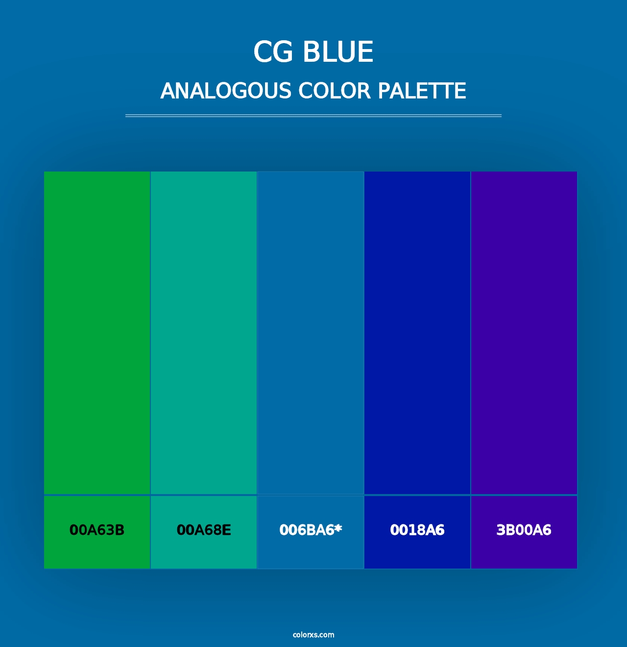 CG Blue - Analogous Color Palette