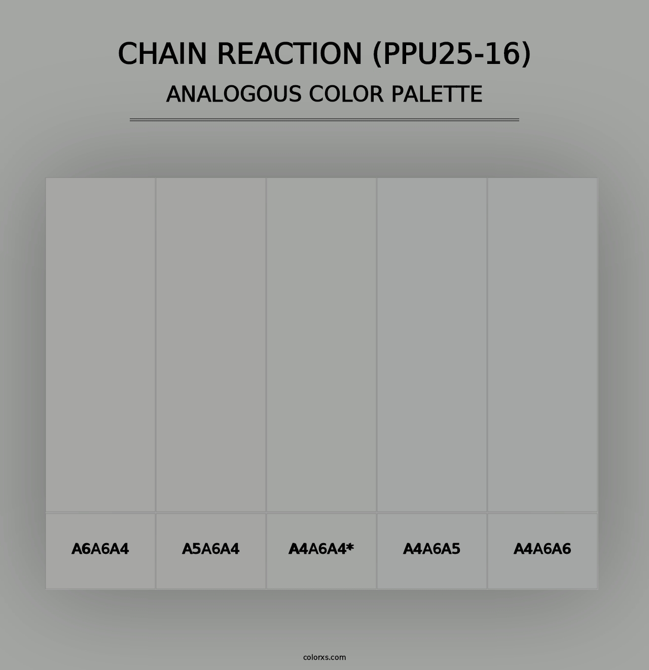 Chain Reaction (PPU25-16) - Analogous Color Palette