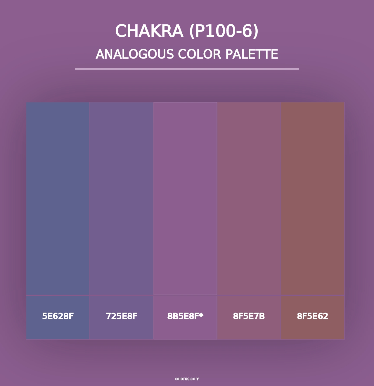 Chakra (P100-6) - Analogous Color Palette