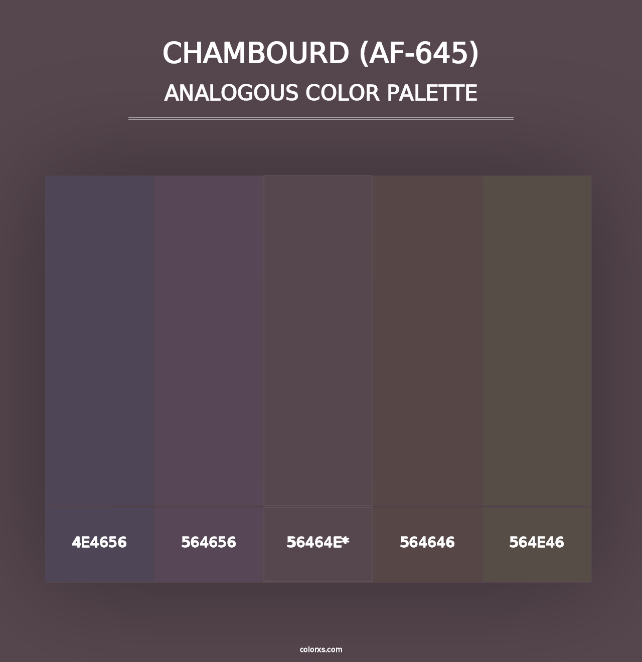 Chambourd (AF-645) - Analogous Color Palette