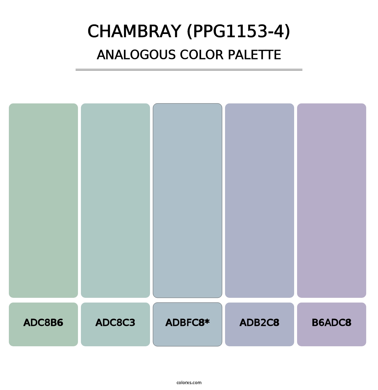 Chambray (PPG1153-4) - Analogous Color Palette