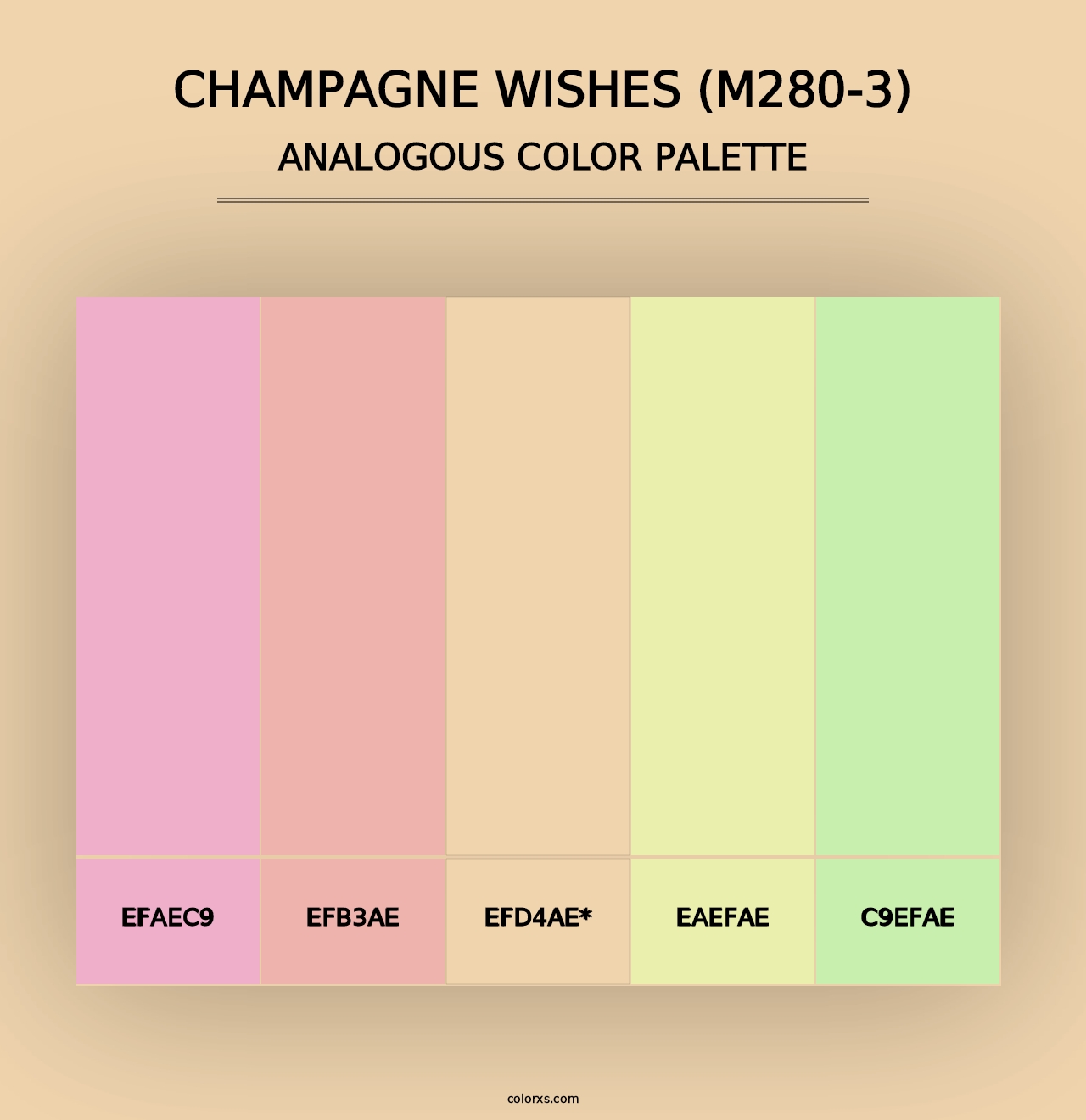 Champagne Wishes (M280-3) - Analogous Color Palette