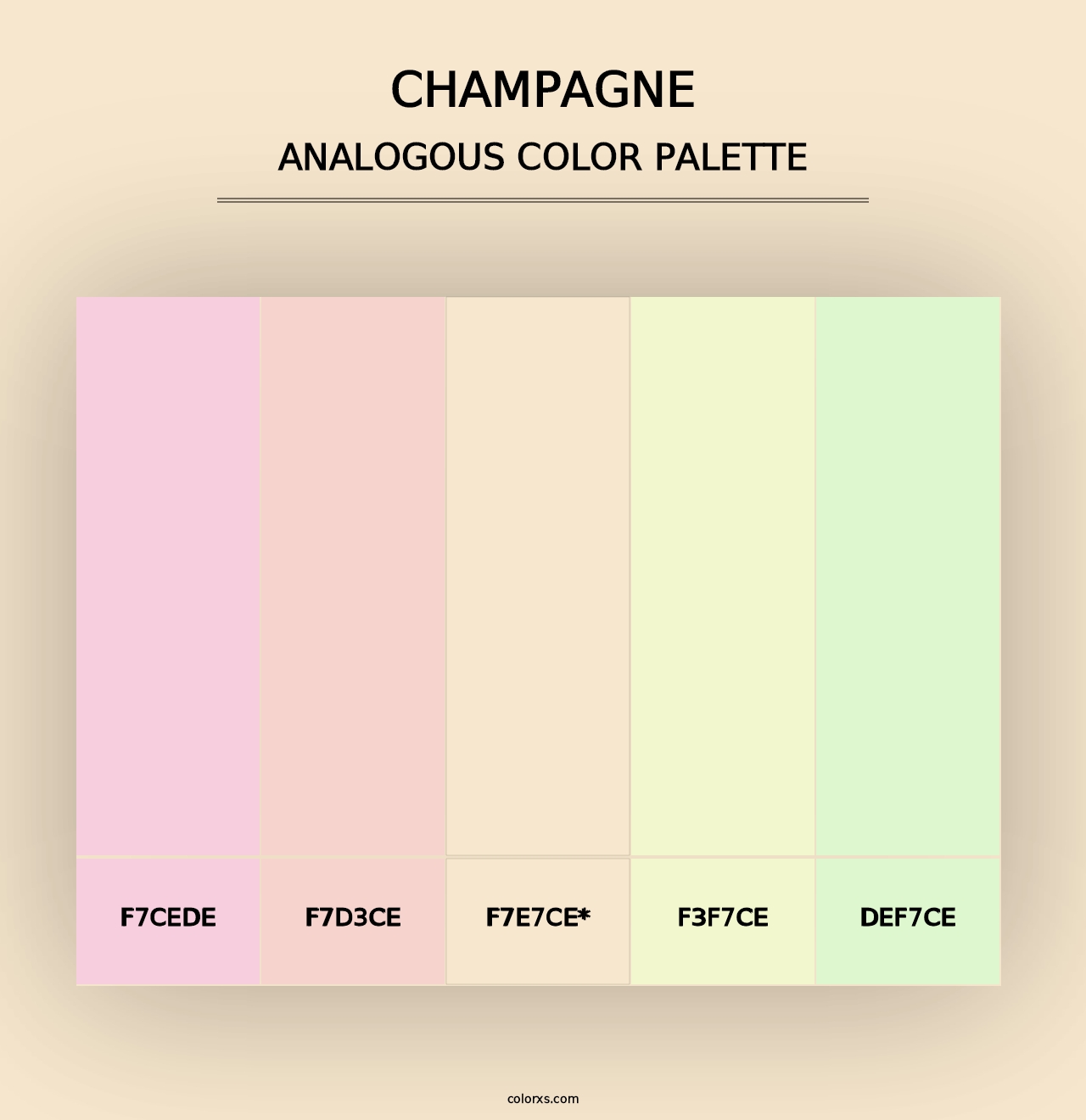 Champagne - Analogous Color Palette