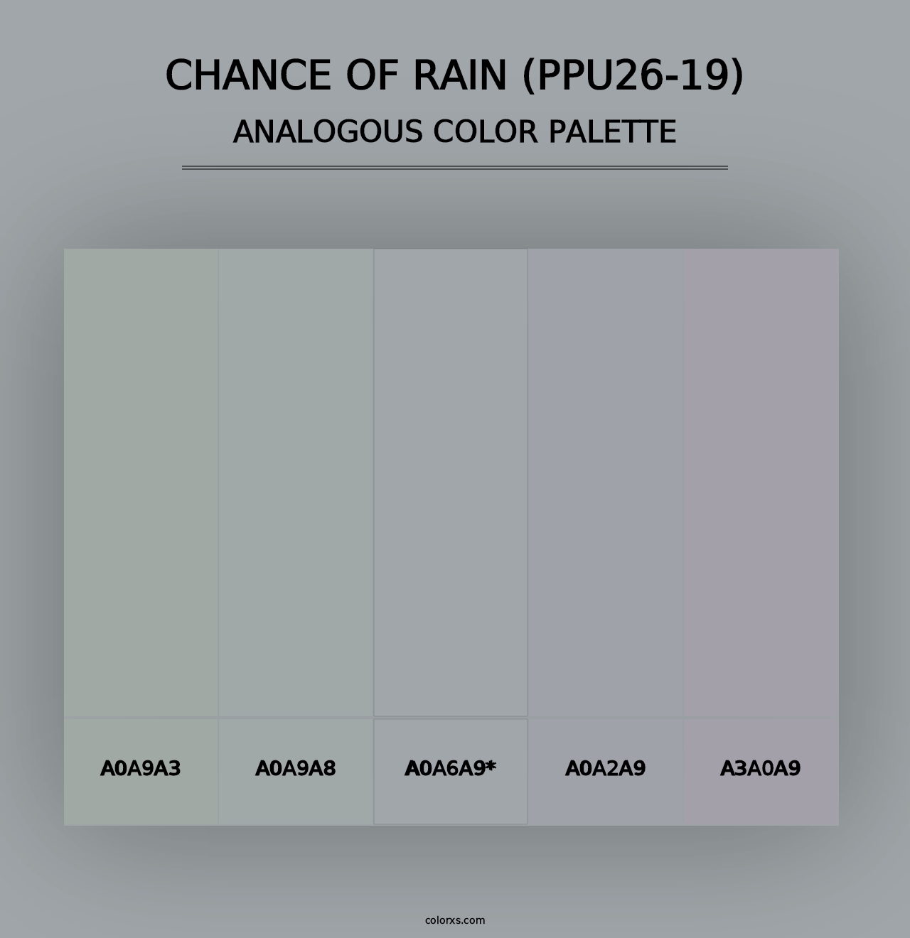 Chance Of Rain (PPU26-19) - Analogous Color Palette