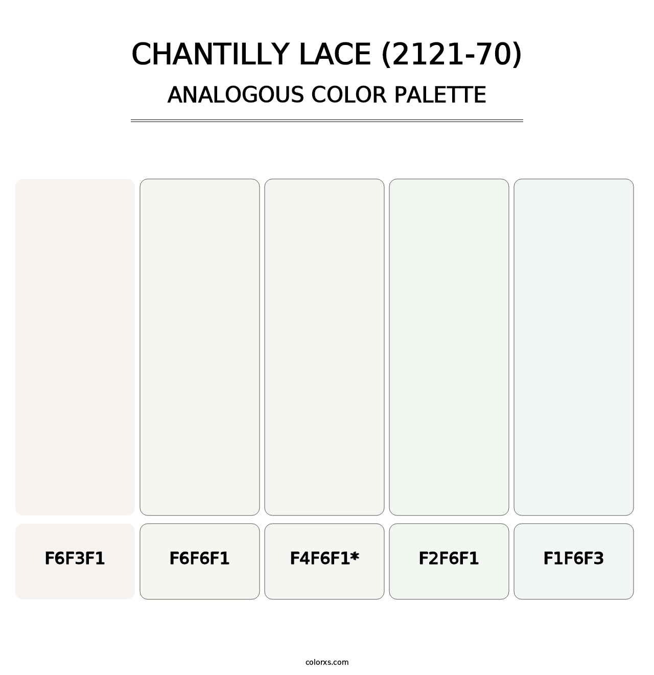 Chantilly Lace (2121-70) - Analogous Color Palette