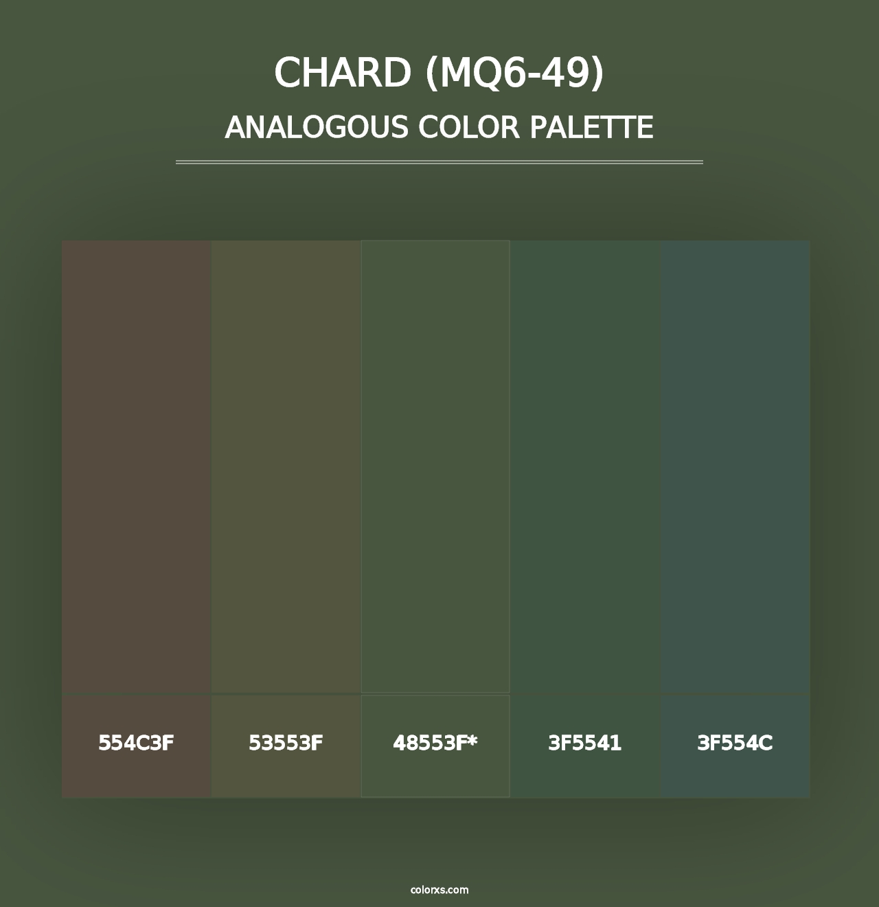 Chard (MQ6-49) - Analogous Color Palette