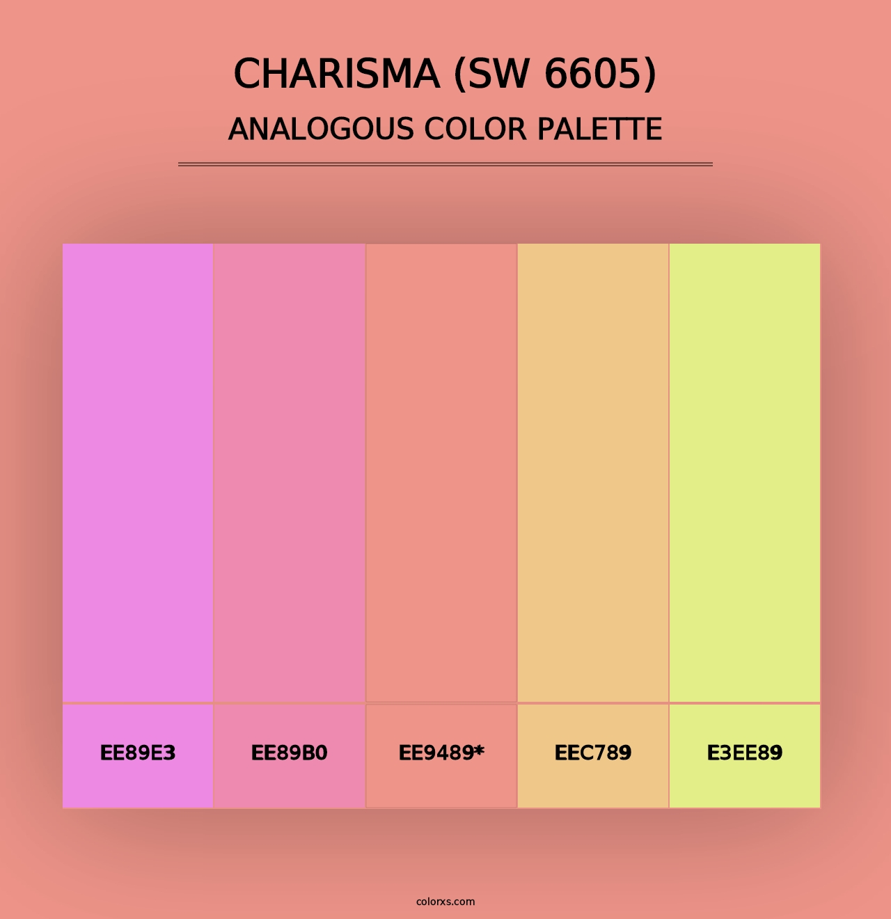 Charisma (SW 6605) - Analogous Color Palette