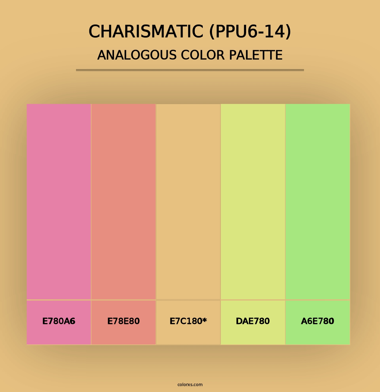 Charismatic (PPU6-14) - Analogous Color Palette