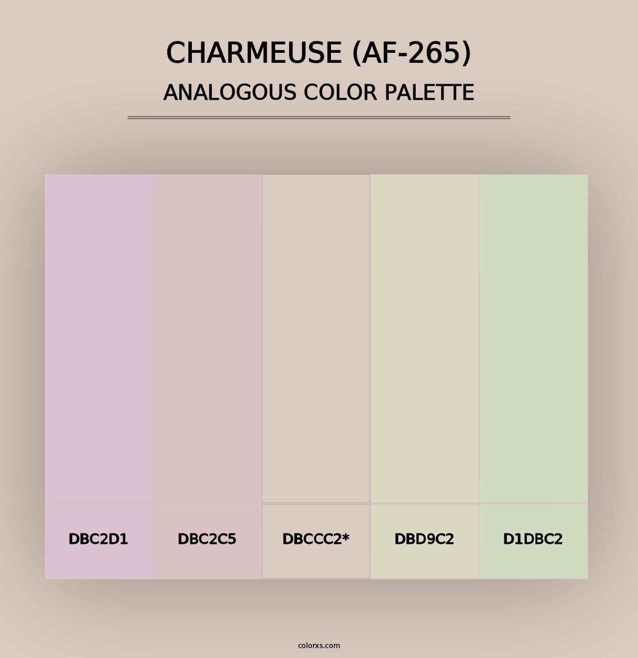 Charmeuse (AF-265) - Analogous Color Palette